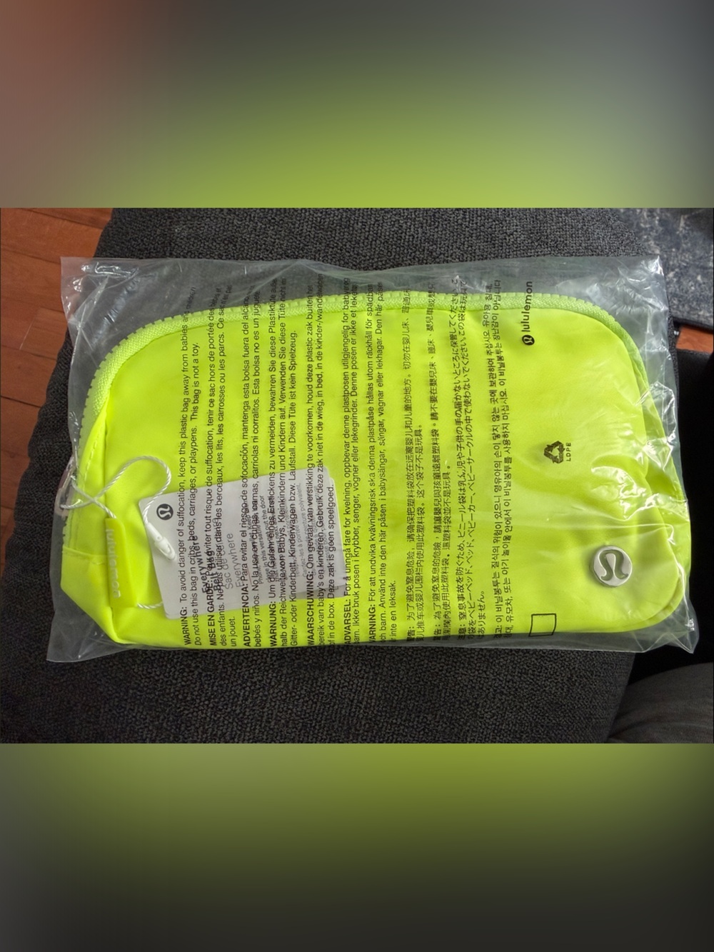 lululemon athletica Neon Yellow Everywhere Belt Bag - Bright Zip Sleeve